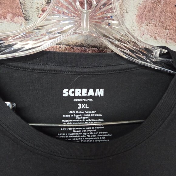 Scream Ghost Face Tee 3XL | Horror Movie Graphic Shirt Vintage 90s Slasher Black - Picture 3 of 4